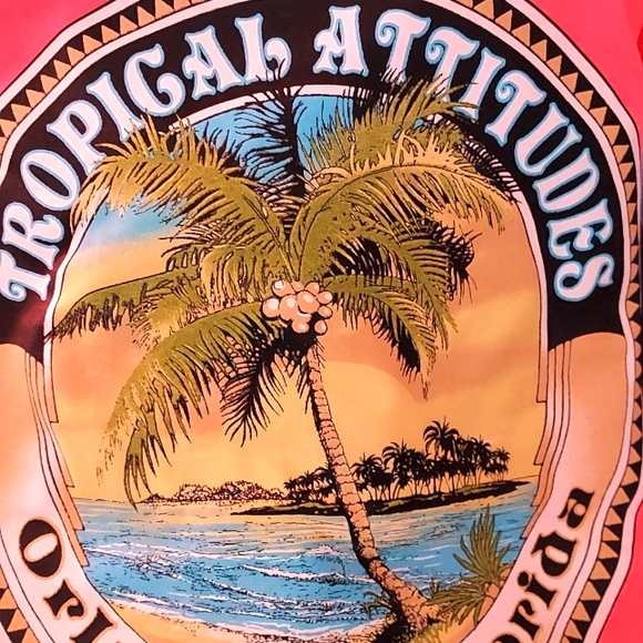 Tropical Attitudes Orlando,Florida T-Shirt Size X-Large Neon Pink - Picture 1 of 3